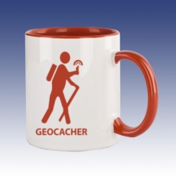 Hrnek červená - Geocacher