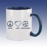 Hrnek modrá - Peace Love